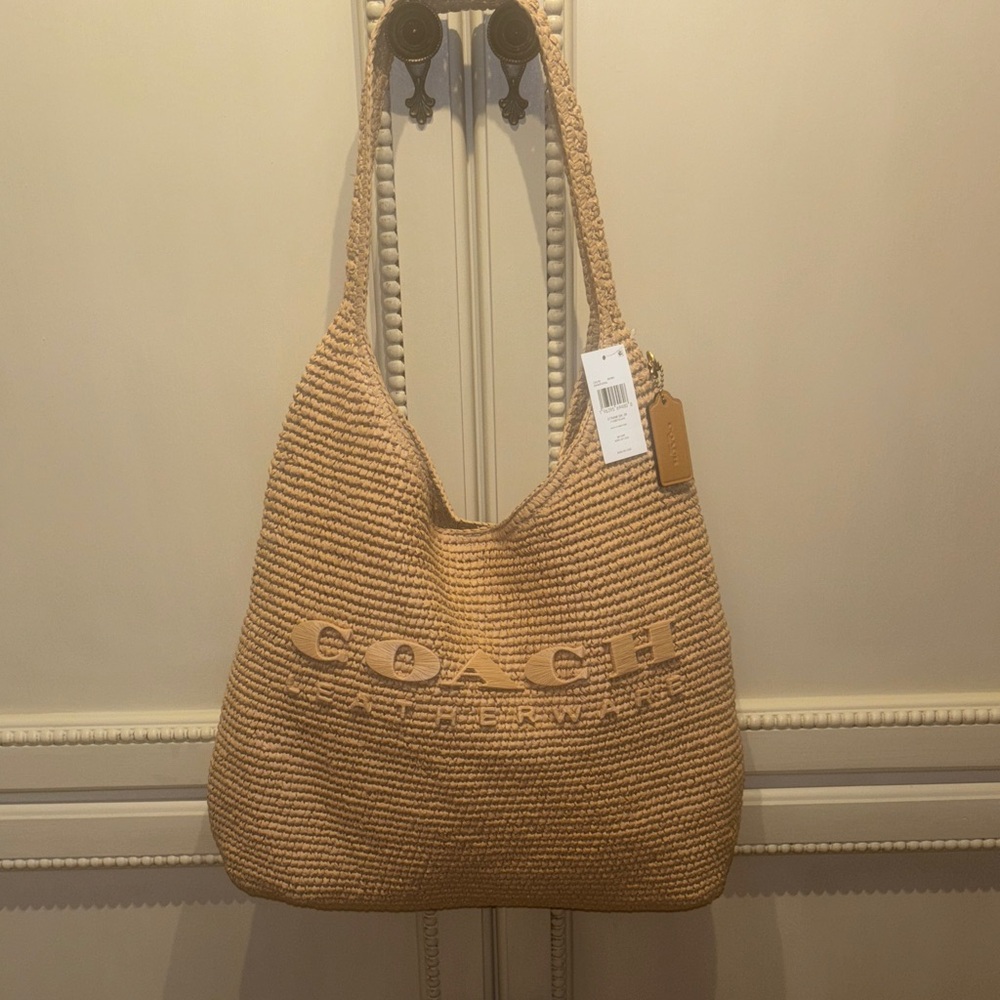 Coach Brooklyn 39 Raffia Bag